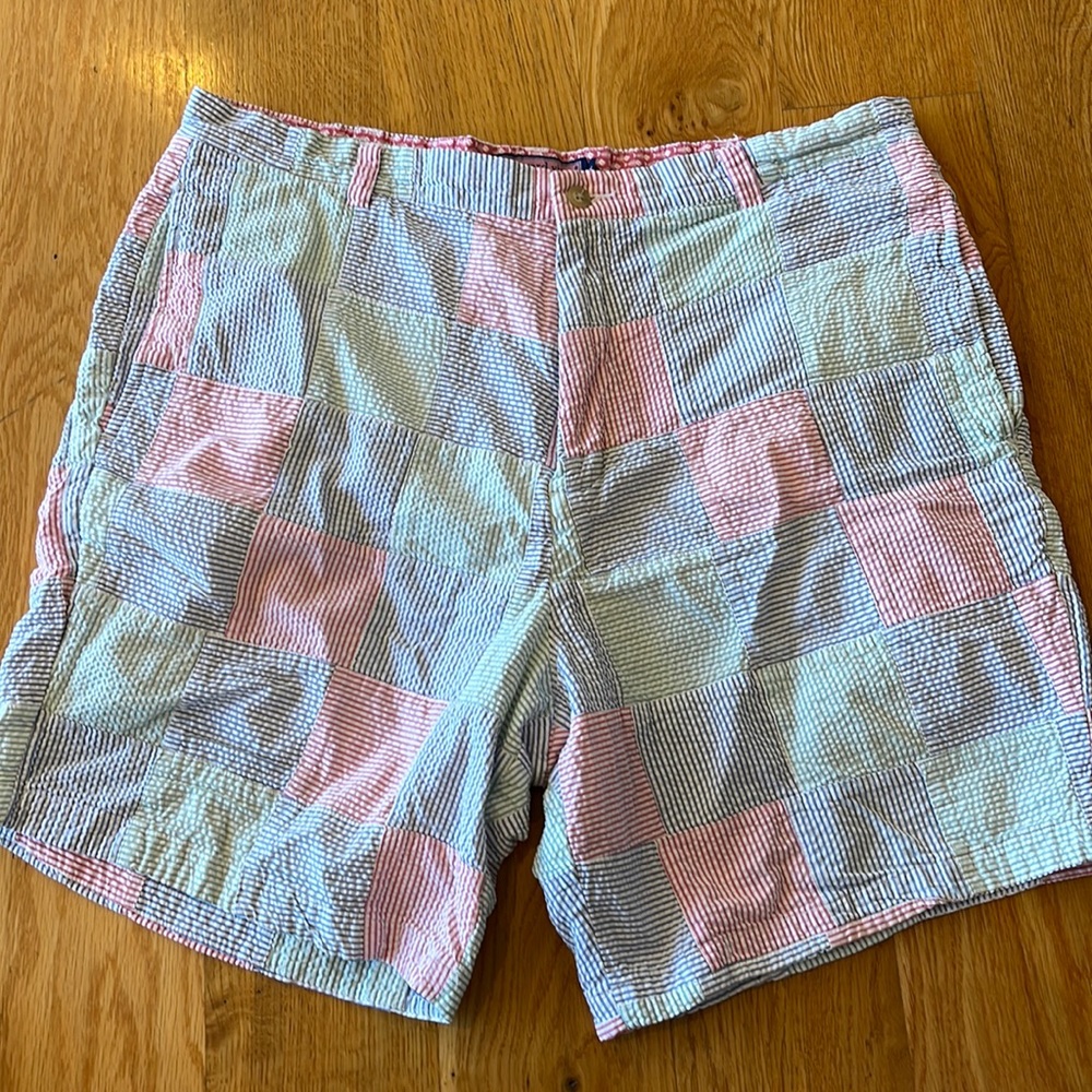 Men’s madras multi color shorts